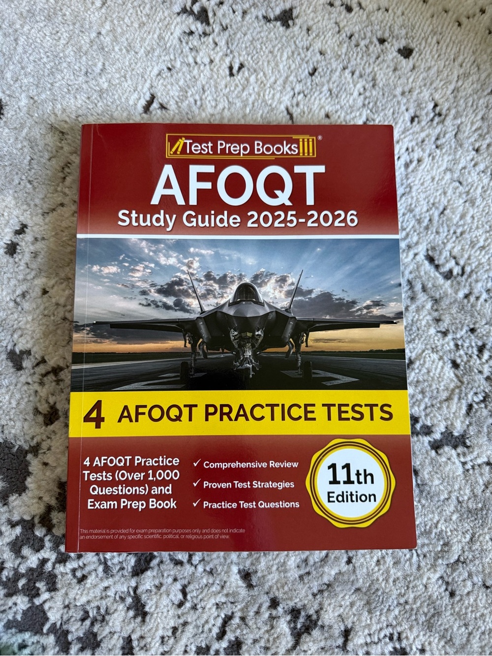 AFOQT Study Guide 2025-2026 Test Prep Books - Red/Yellow